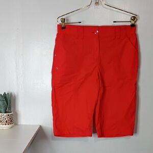 Tribal Bold Red Shorts Size 4 Mid Length Mid Raise Mom Shorts Preppy